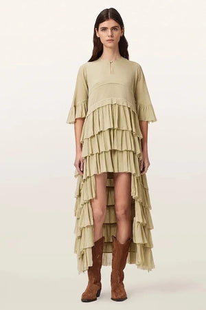 Vestido asimétrico de viscosa CAVARLY de AllSaints