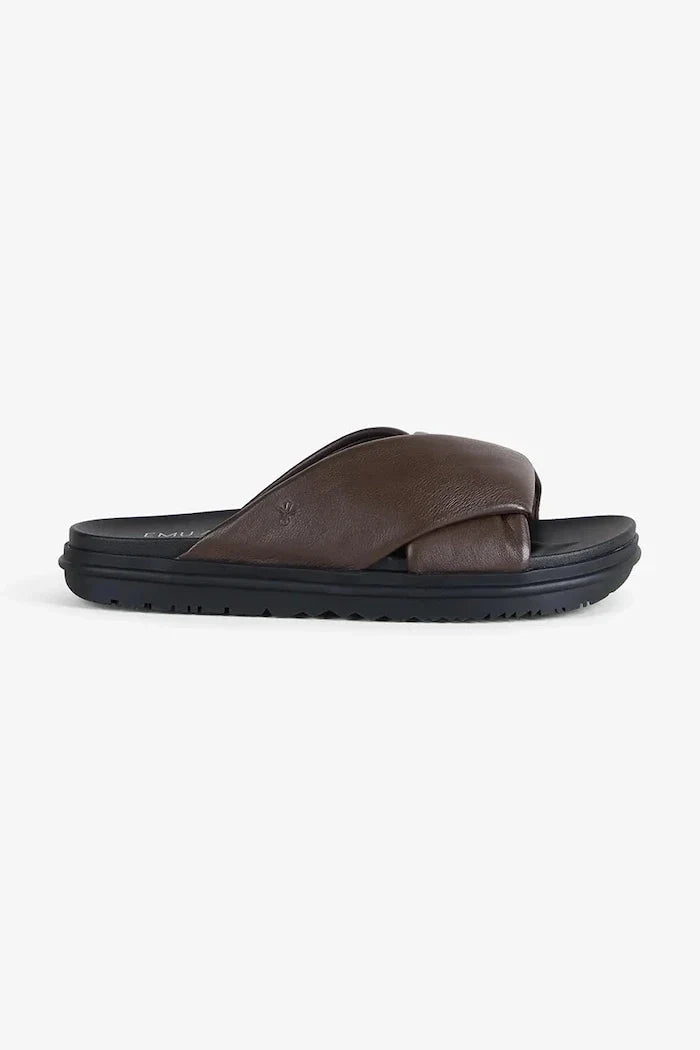 Chanclas planas de cuero Emu Australia Selene para mujer