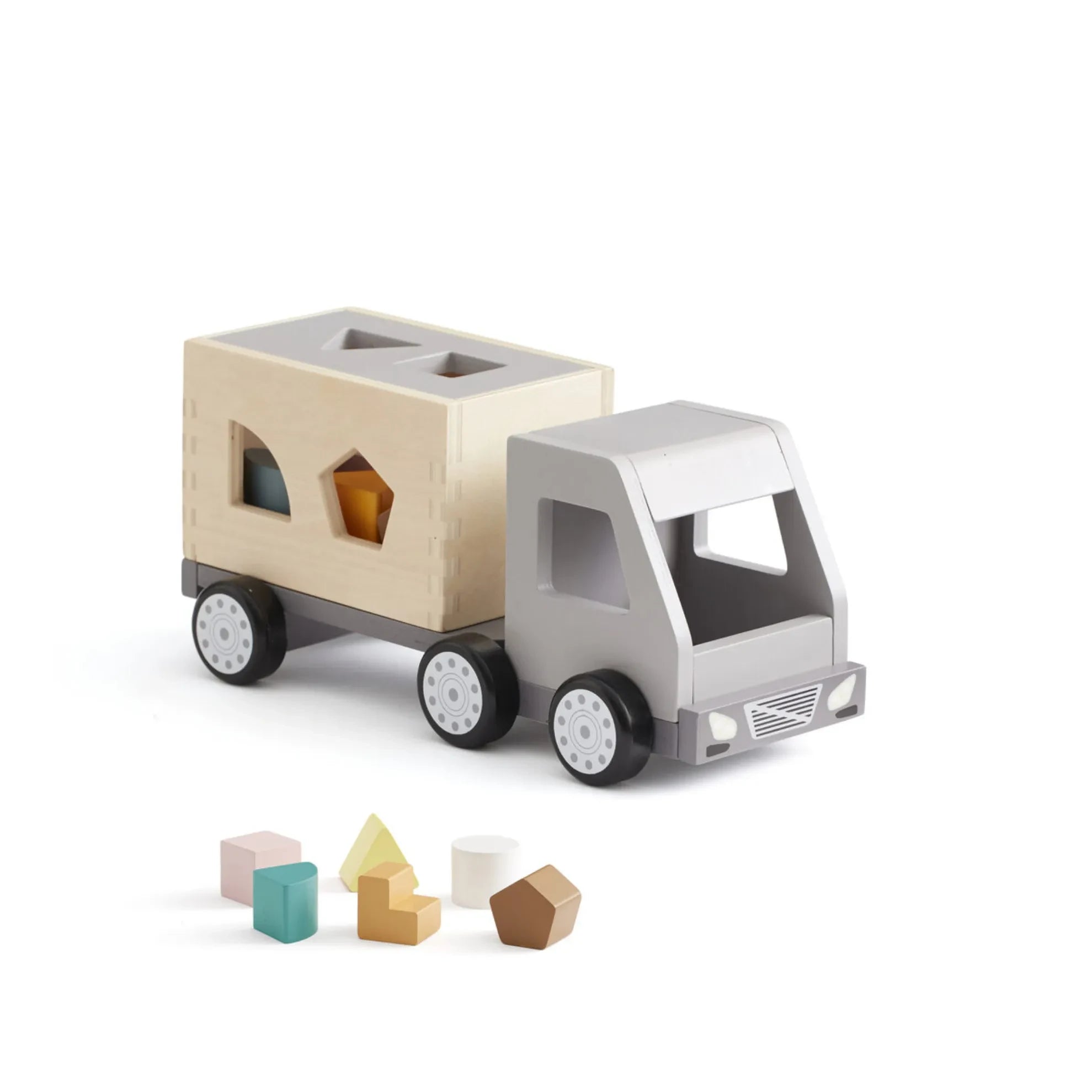 Kid's Concept - Camión de Basura de Madera con Formas