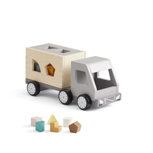 Kid's Concept - Camión de Basura de Madera con Formas