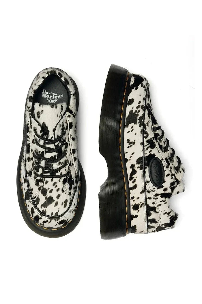 Dr. Martens Zapatos de Piel para Mujer Half Buzz 5i 5 Eye Dálmata