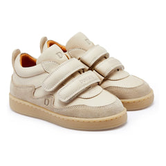Donsje - Zapatillas Pesio de ante con arañazos | Crema