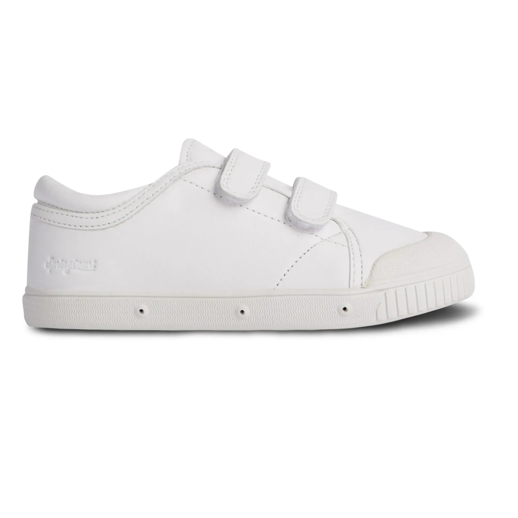 Zapatillas bajas Spring Court G2 Nappa con velcro | Blancas