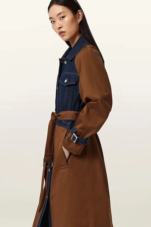Gabardina de algodón para mujer AllSaints DAYLY TRENCH