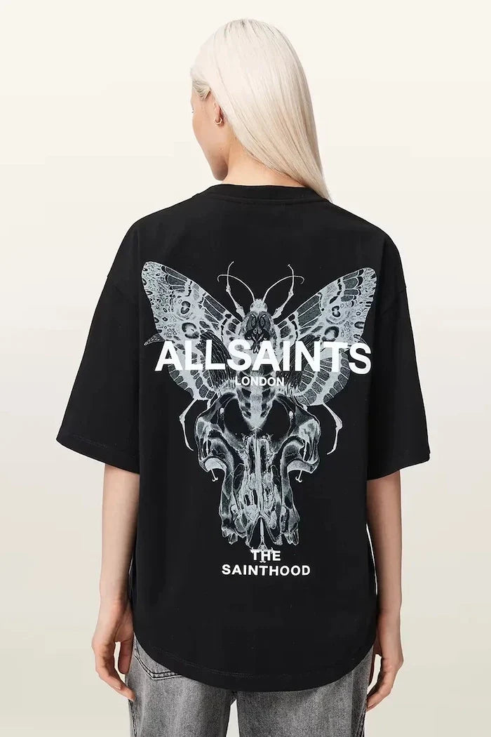 Camiseta oversize de algodón AllSaints HALIS para mujer