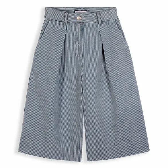 Maria de la Orden - Spencer Algodón Bermuda Pantalones Cortos | Azul