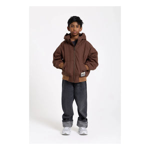Hundred Pieces - Chaqueta con capucha mate | Marrón