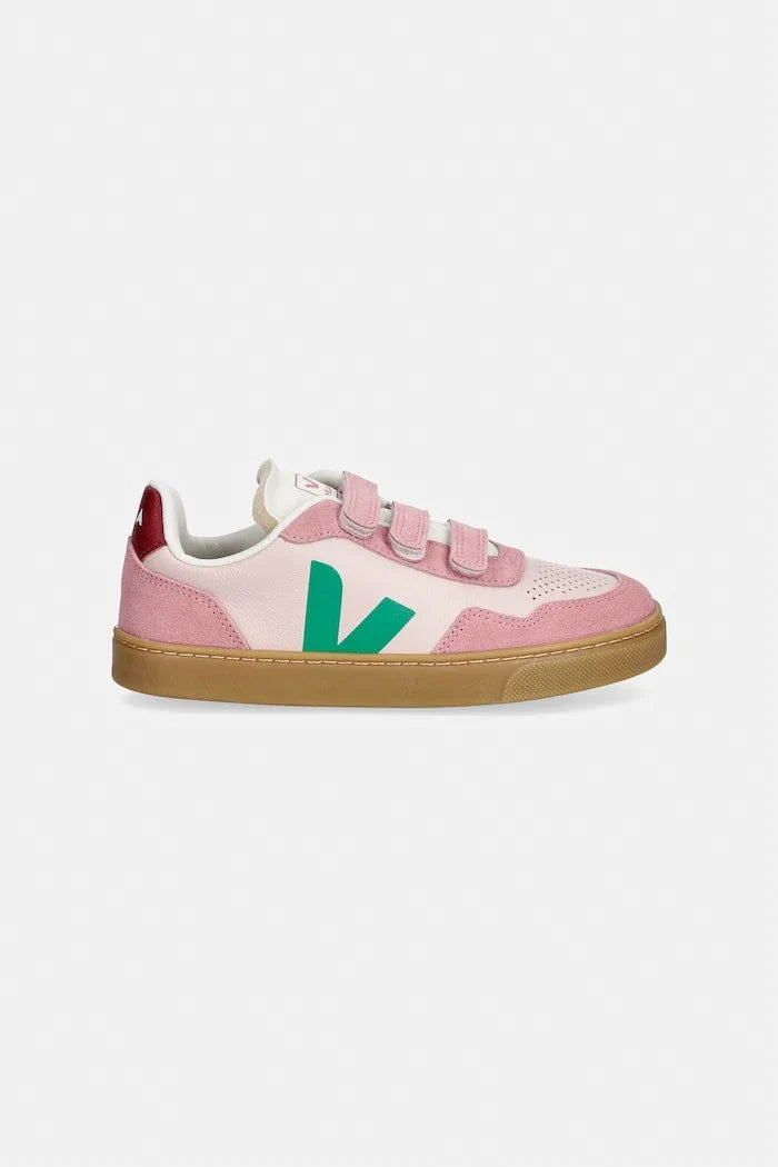 Zapatillas deportivas de cuero Veja Small V-90 para niños