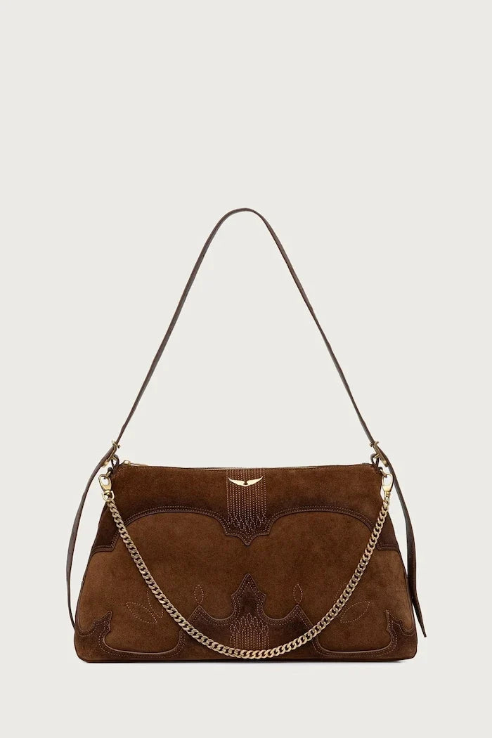 Bolso bandolera de ante para mujer JIM
