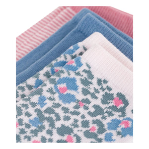 Petit Bateau - Set de 3 pares de calcetines con estampado floral | Rosa