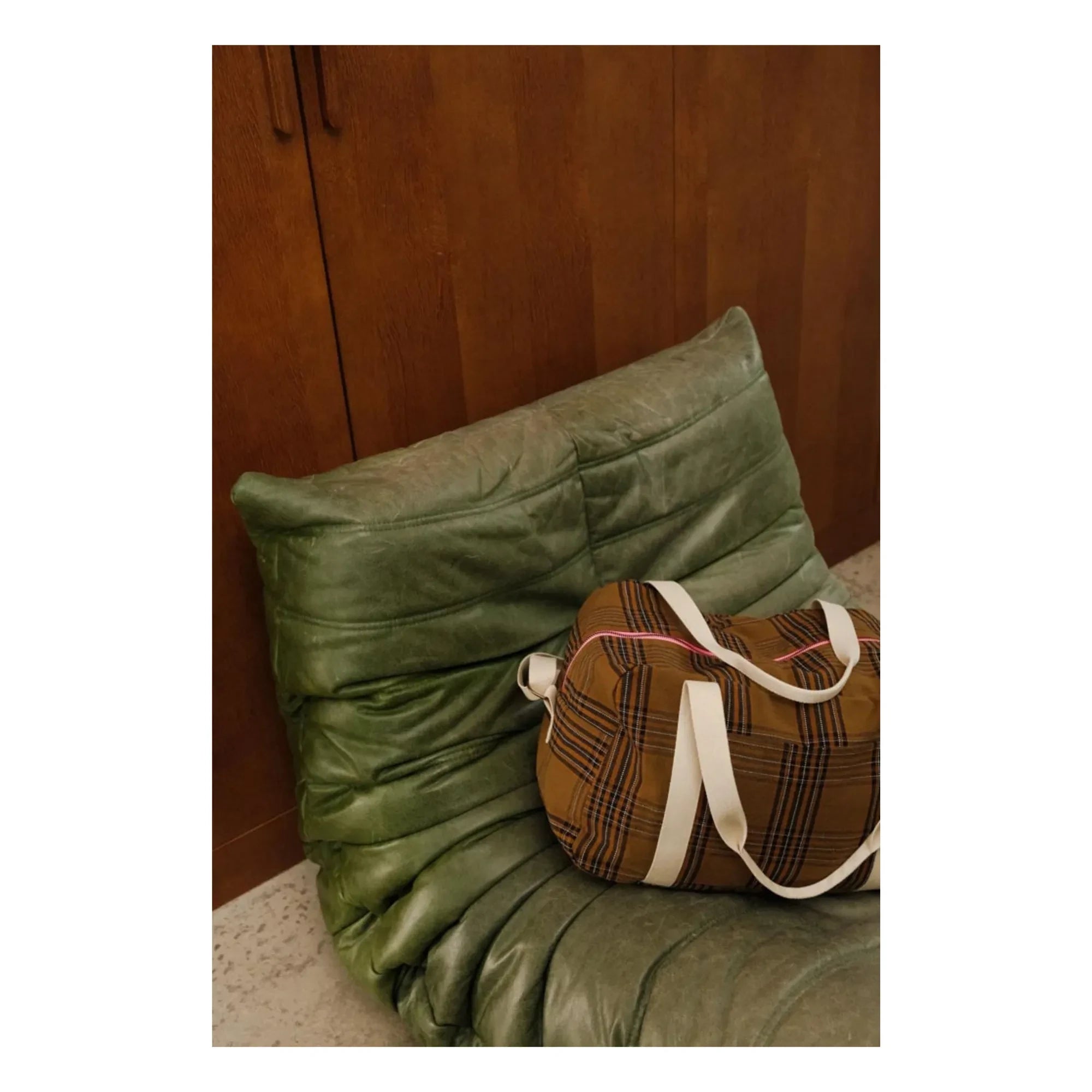 Rose in April - Bolso de maternidad Raphaël Tartan | Marrón