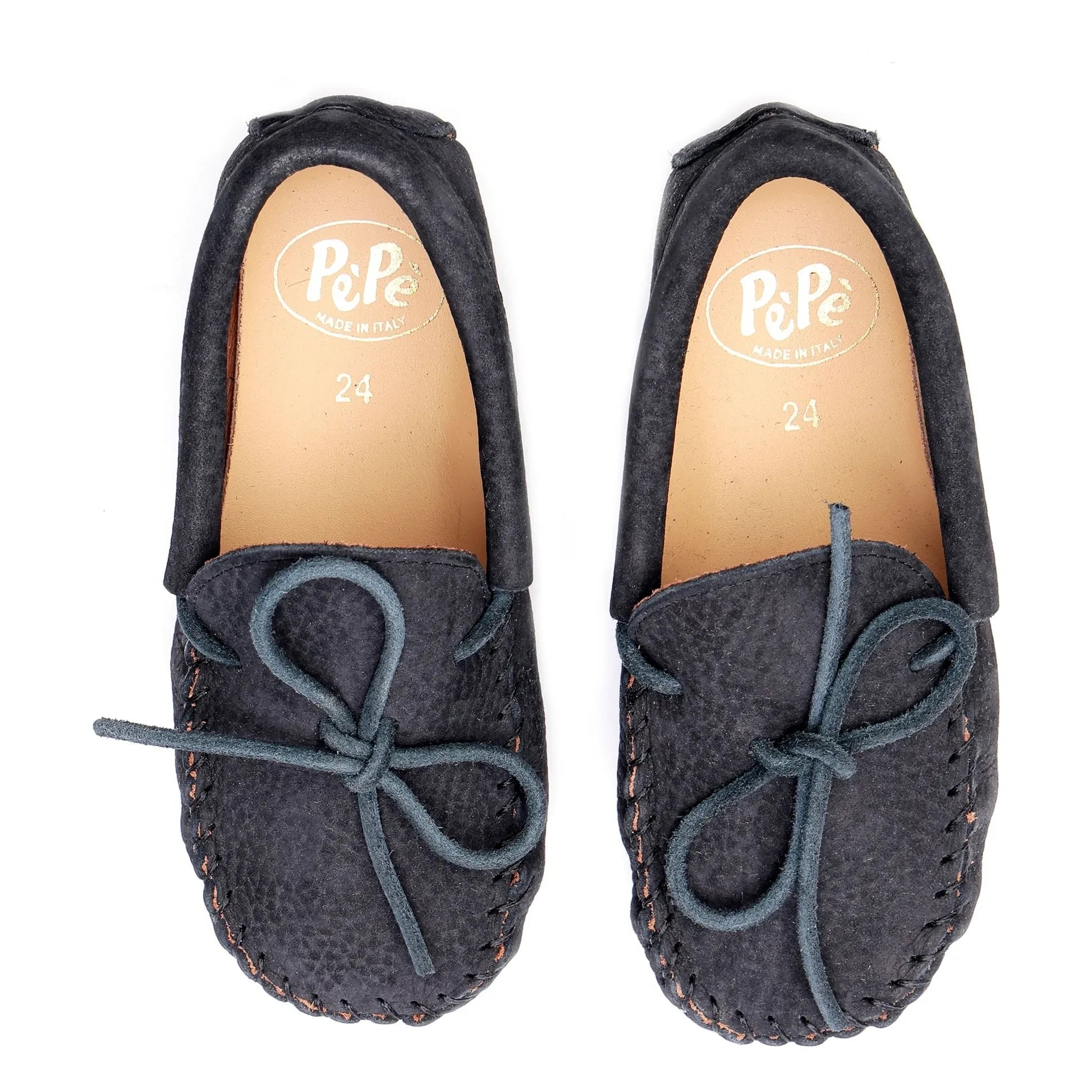 Pèpè - Mocasín de nubuck negro