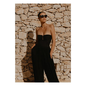 Vanessa Sposi - Traje de baño de una pieza Le Loop Metal | Negro