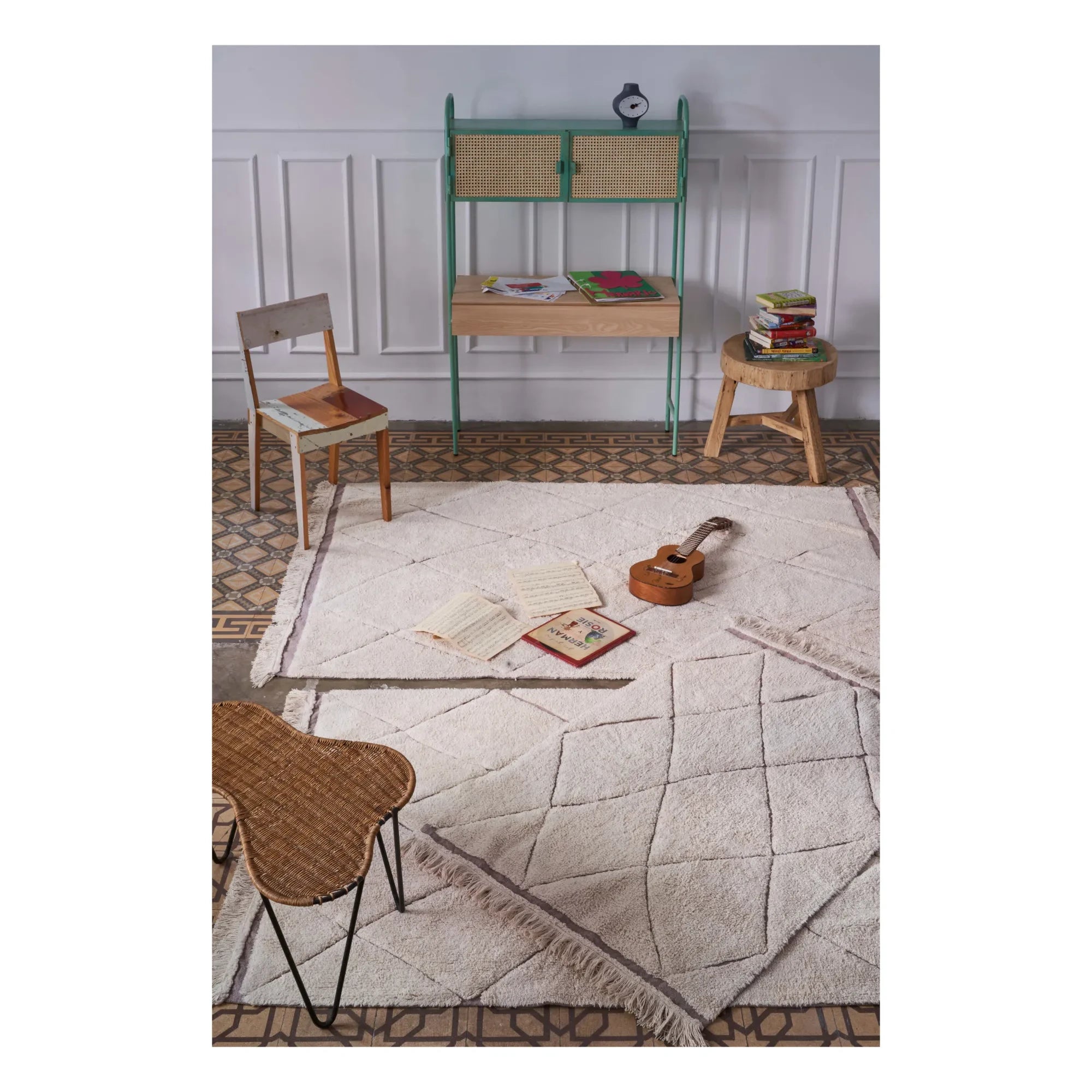 Lorena Canals - Alfombra Bereber RugCycled | Crudo