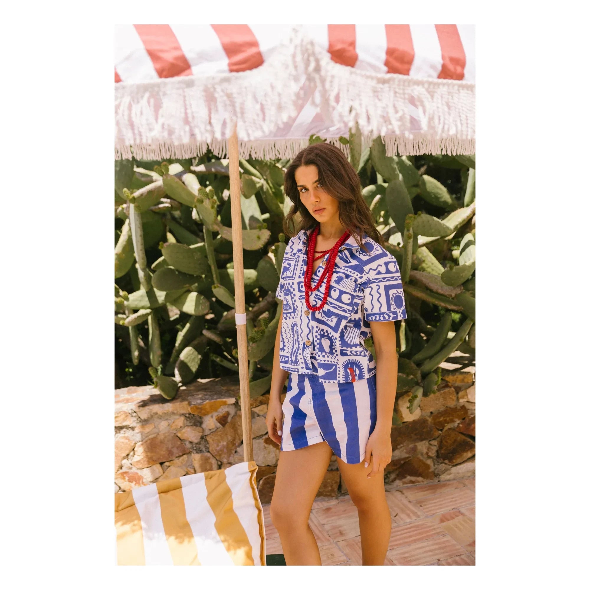 Favorite People - Pantalón Corto a Rayas Positano - Colección de Mujer | Mavi