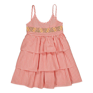 Hello Simone - Zora Vichy Vestido | Rojo
