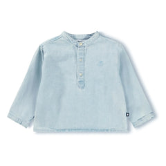 Molo - Camisa de algodón orgánico Enoz Denim | Azul vaquero