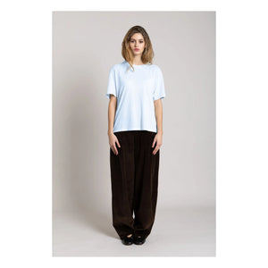 Smallable Woman - Camiseta de algodón orgánico Hana | Azul Hielo