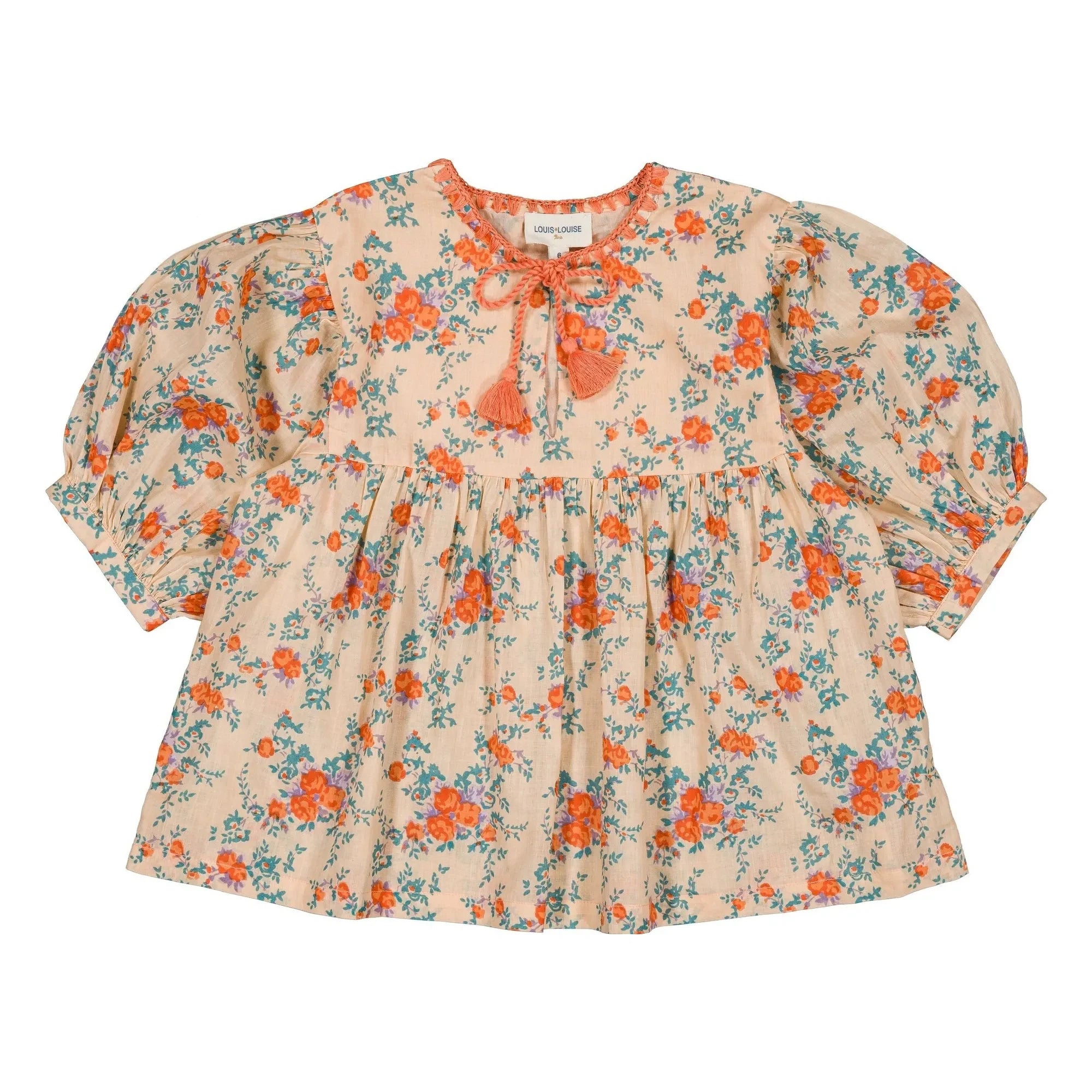 Louis Louise - Blusa Poonam Fleurie | Beige rosa
