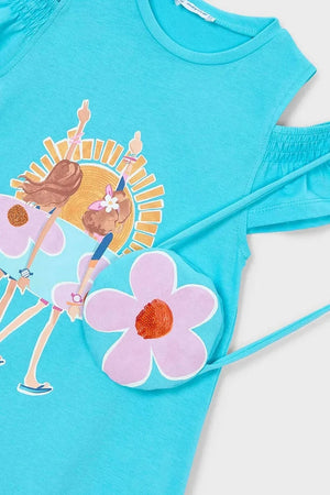 Vestido de algodón para niña Mayoral