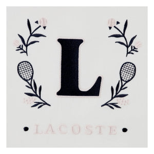 Lacoste - Camiseta L Cuello en contraste Algodón orgánico | Blanco roto