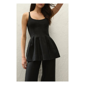 Faithfull the Brand - Top de lino y algodón Syna | Negro