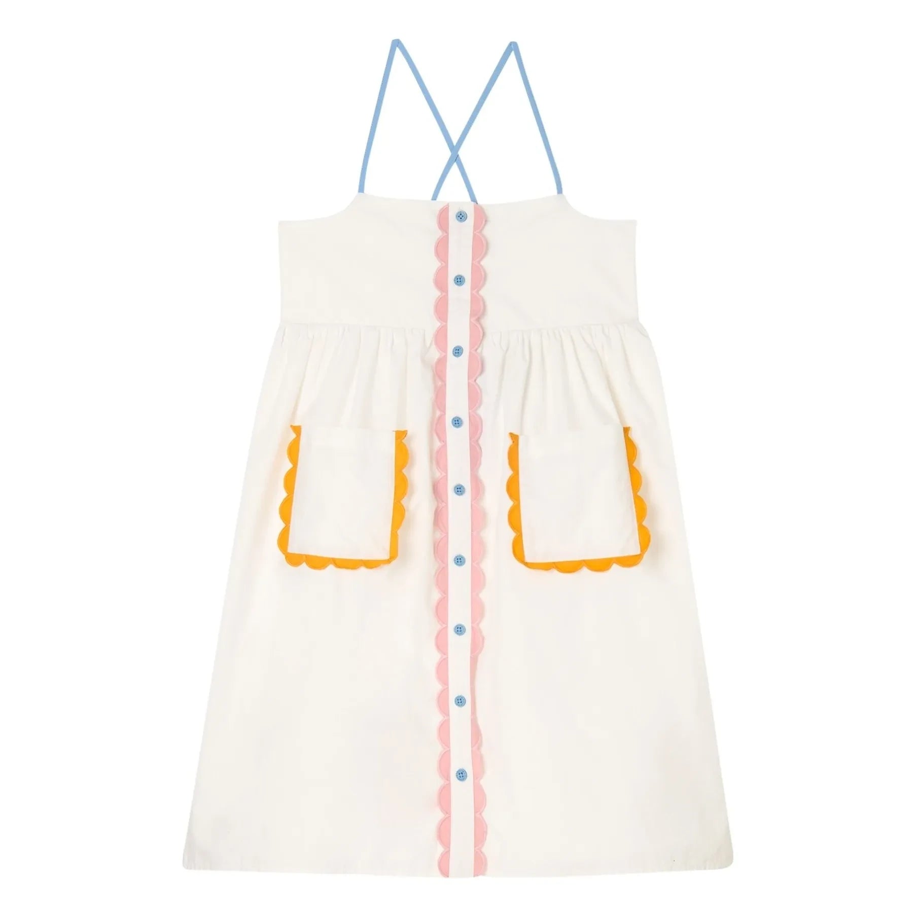 Stella McCartney Niños - Vestido con Contraste | Blanco