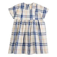 Bobo Choses - Vestido de algodón orgánico a cuadros | Crudo