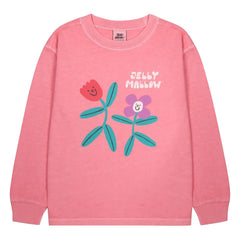 Jelly Mallow - Çiçekli Tişört | Pembe