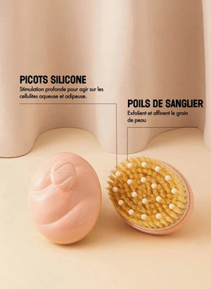 La Bonne Brosse - The Talm Body Brush x La Bonne Brosse No. 02 - Piel Normal | Rosa Pó