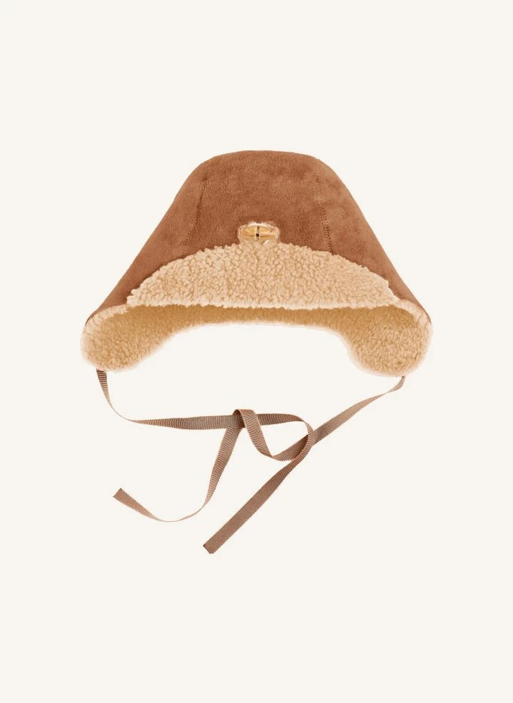 ILDA'S sheep - Gorra de piel Merinos - Colección para bebés | Beige