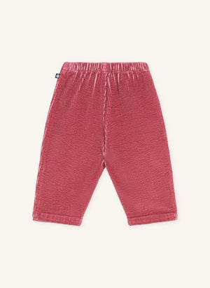 Petit Bateau - Organik Pamuk Kadife Bebek Pantolonu | Kırmızı
