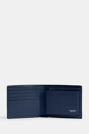 Cartera de cuero para hombre Coach