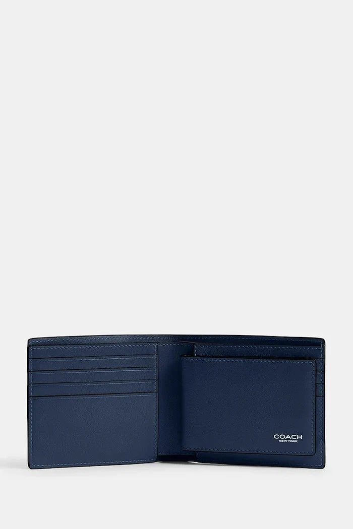 Cartera de cuero para hombre Coach
