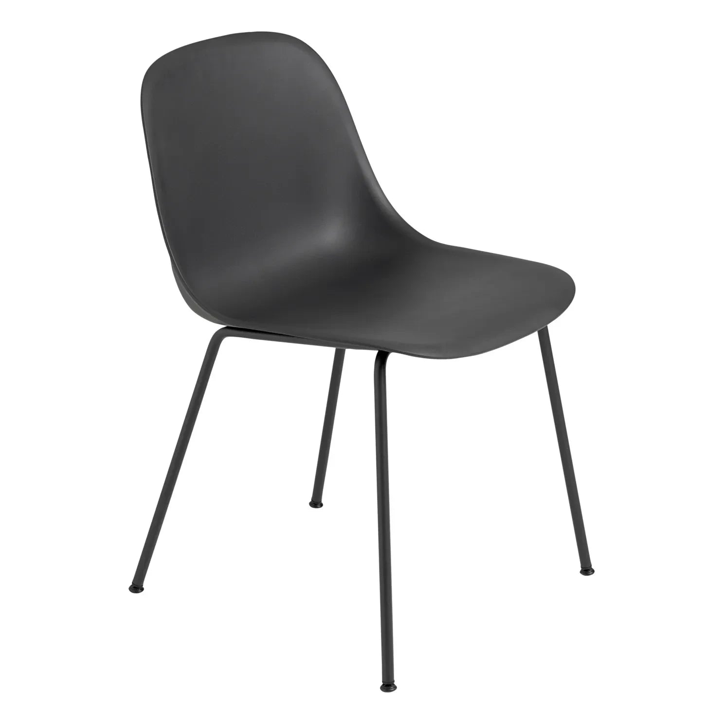 Muuto - Silla Fiber de Plástico Reciclado | Negro