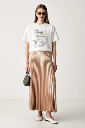 Camiseta de algodón para mujer Weekend Max Mara WKDSALA