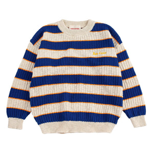 Bobo Choses - Jersey de algodón orgánico a rayas | Beige jaspeado
