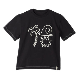 Fabula - Camiseta Palmera | Negro
