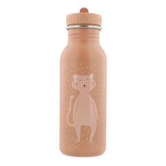 Trixie - Botella de Agua Mrs. Cat 500ml | Rosa Claro