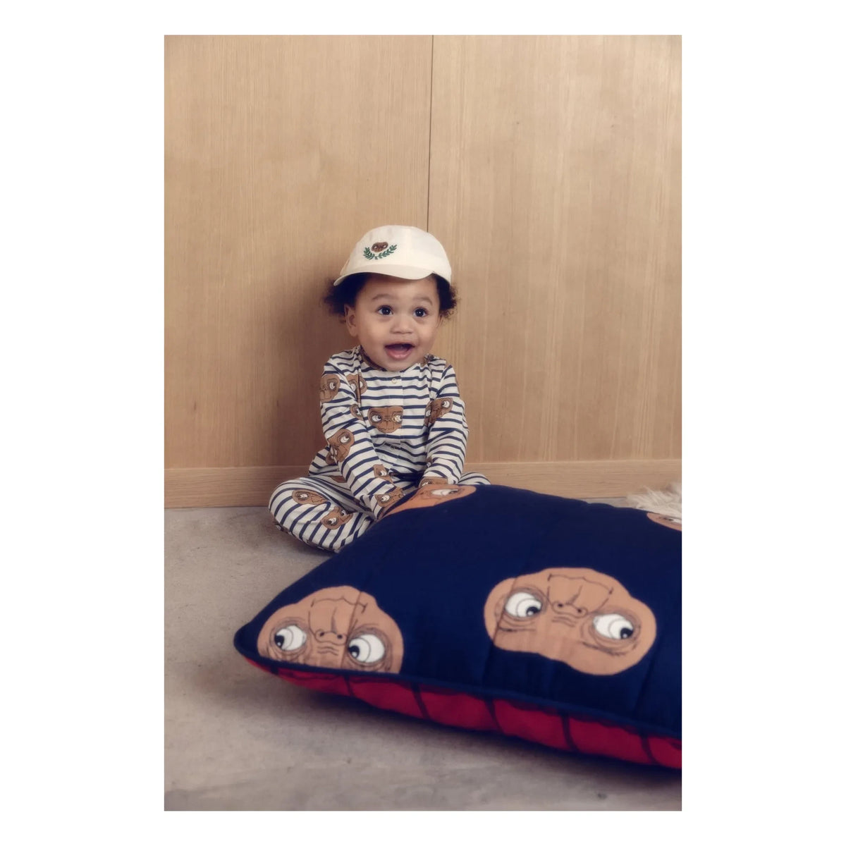 Mini Rodini - Gorro bordado de E.T. | Blanco