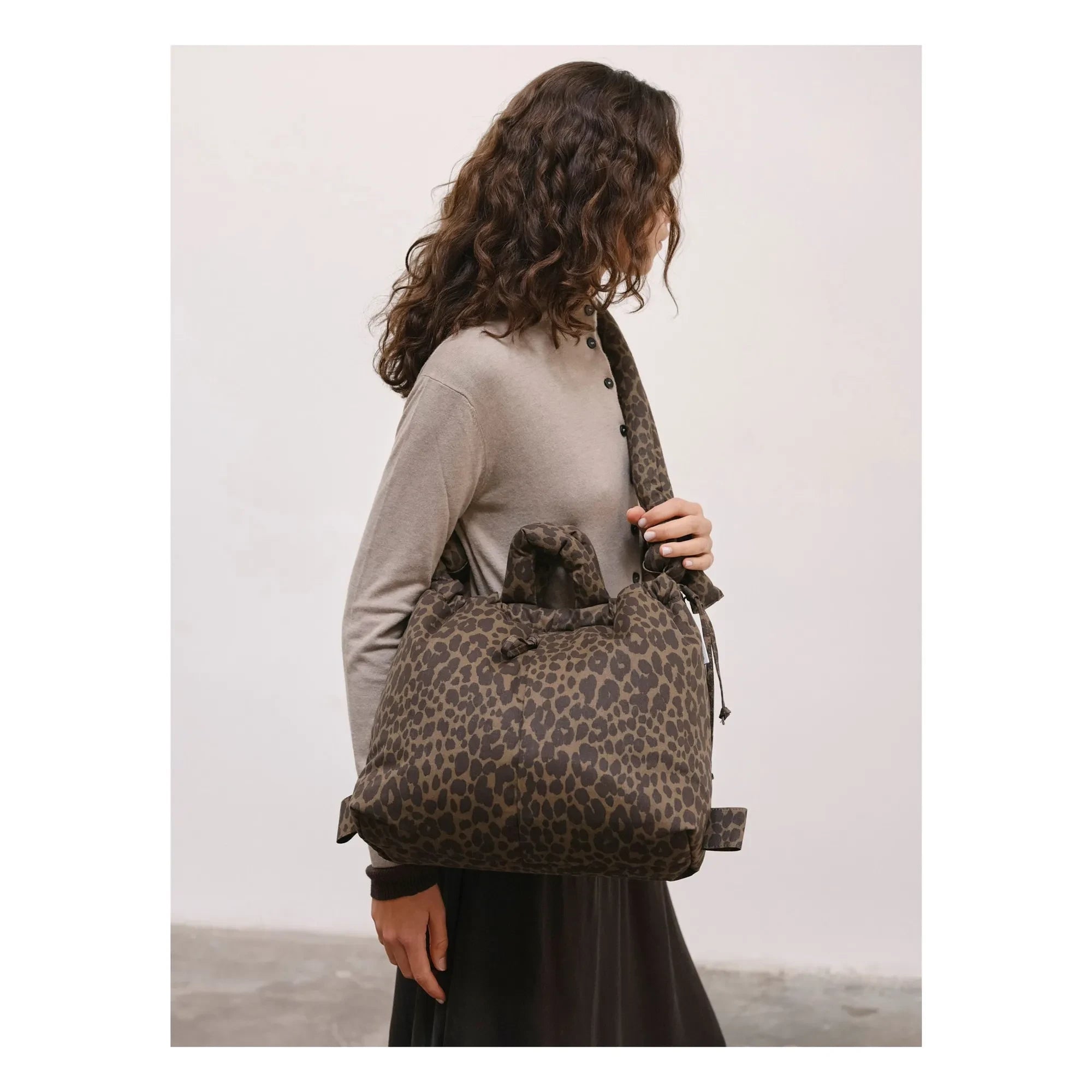 Bolso Olend - Ona Soft Leopardo | Marrón