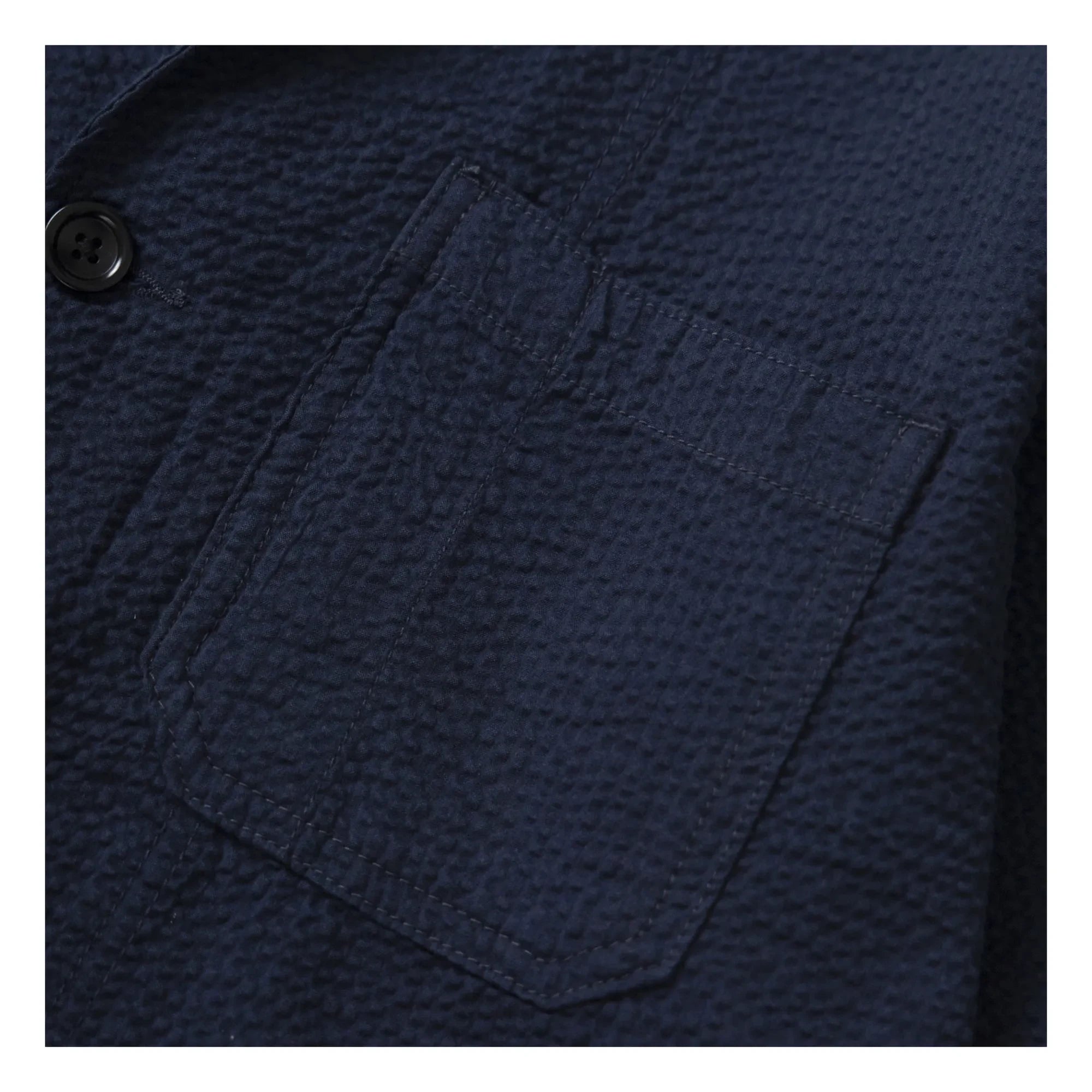 Service Works - Chaqueta de servidor de seersucker | Azul marino