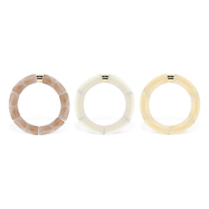 Parabaya - Pulsera Cream Mono 3 | Cream