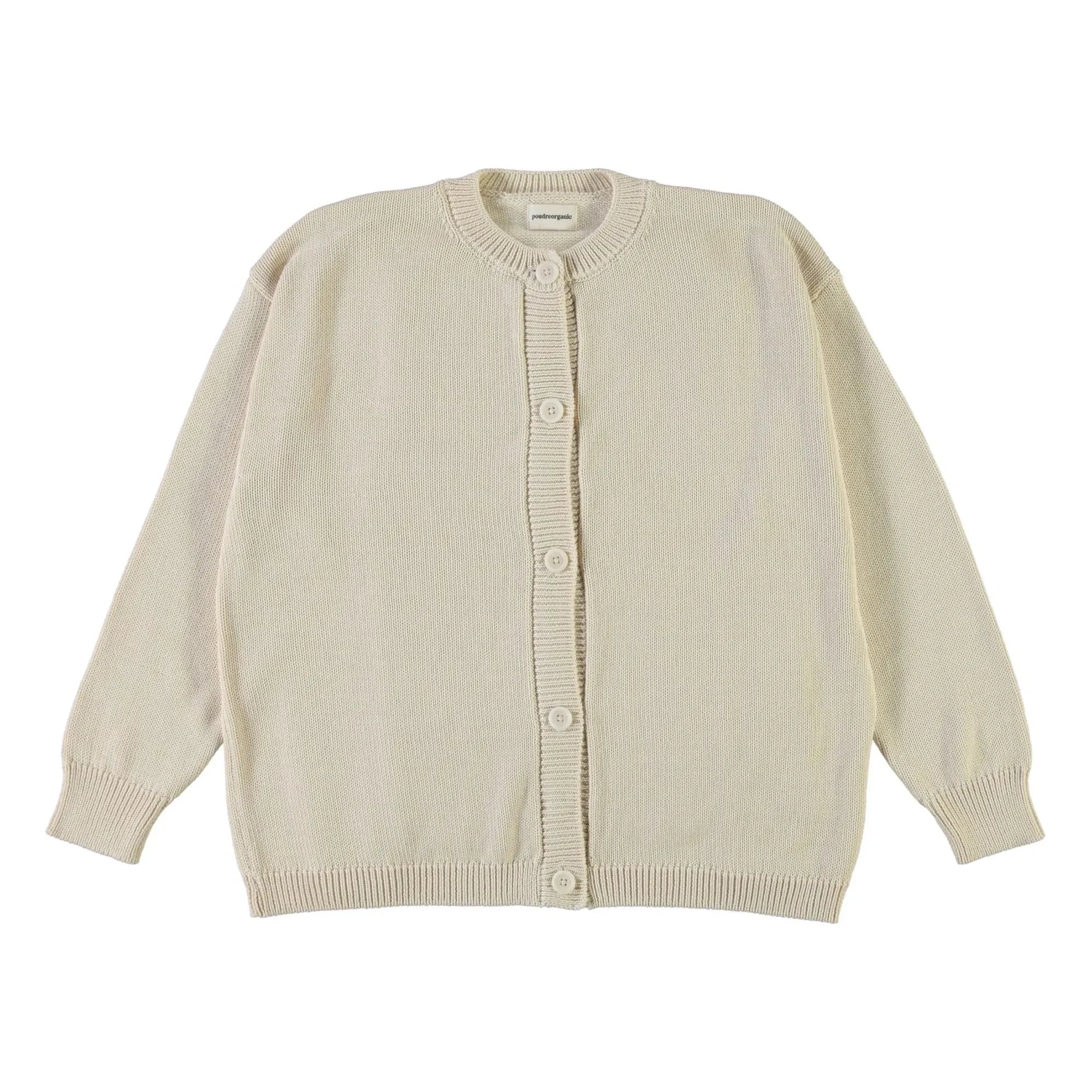 Poudre Organic - Cárdigan Pétale de Algodón Orgánico | Beige