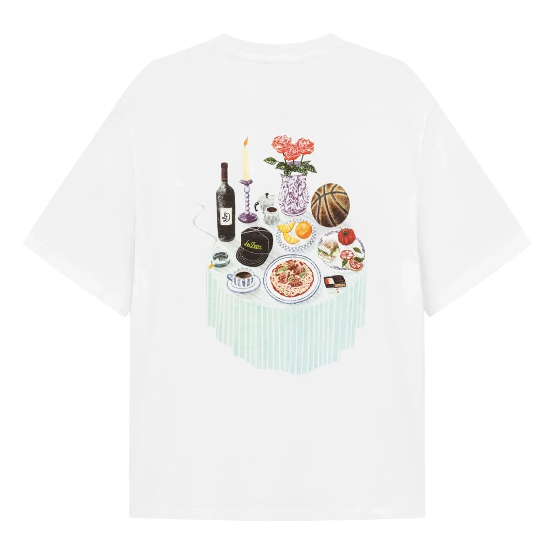 Les Deux - Camiseta de cuello redondo Cole de algodón orgánico | Marrón