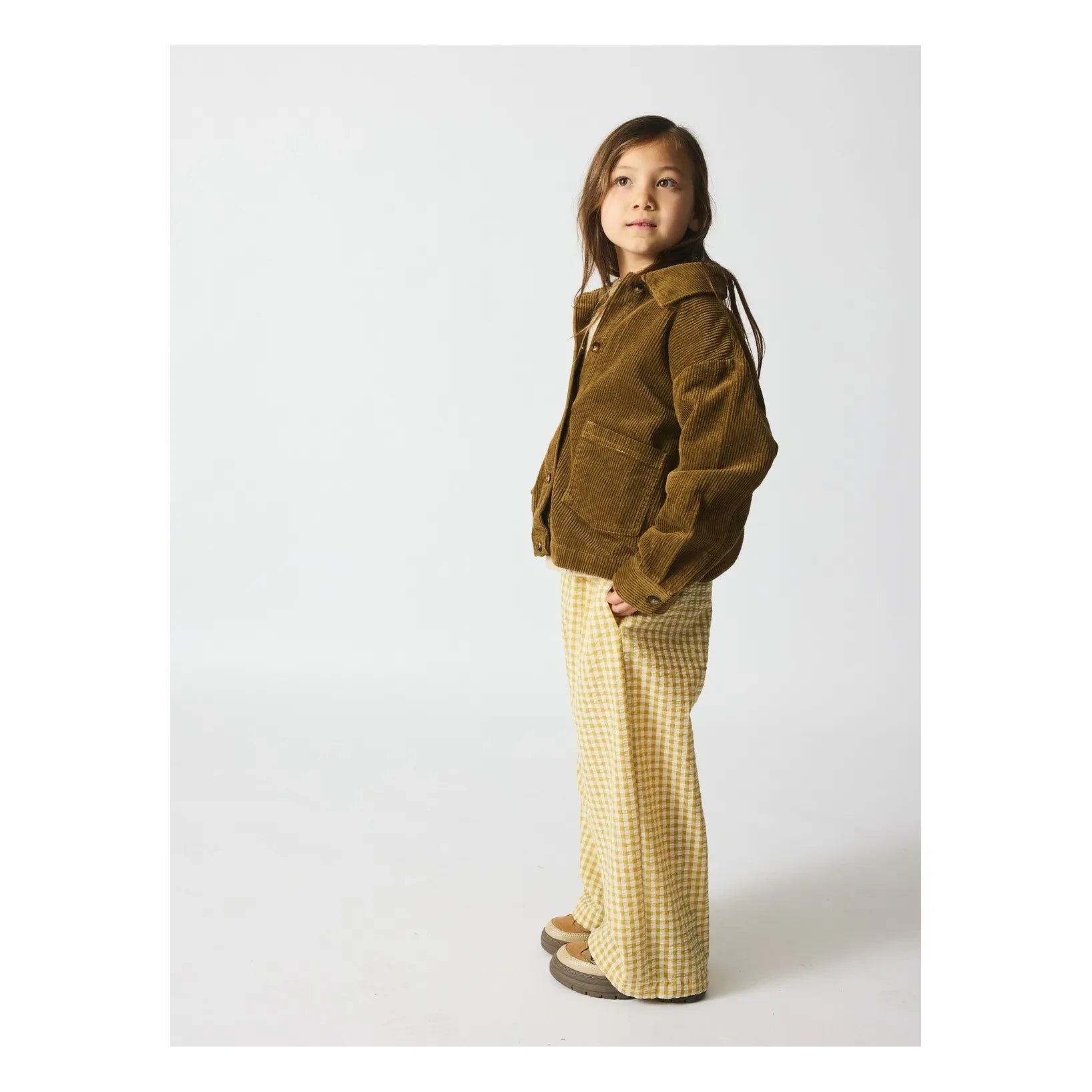 brunobruno nation - Sena Organik Pamuk Kadife Overshirt | Hardal