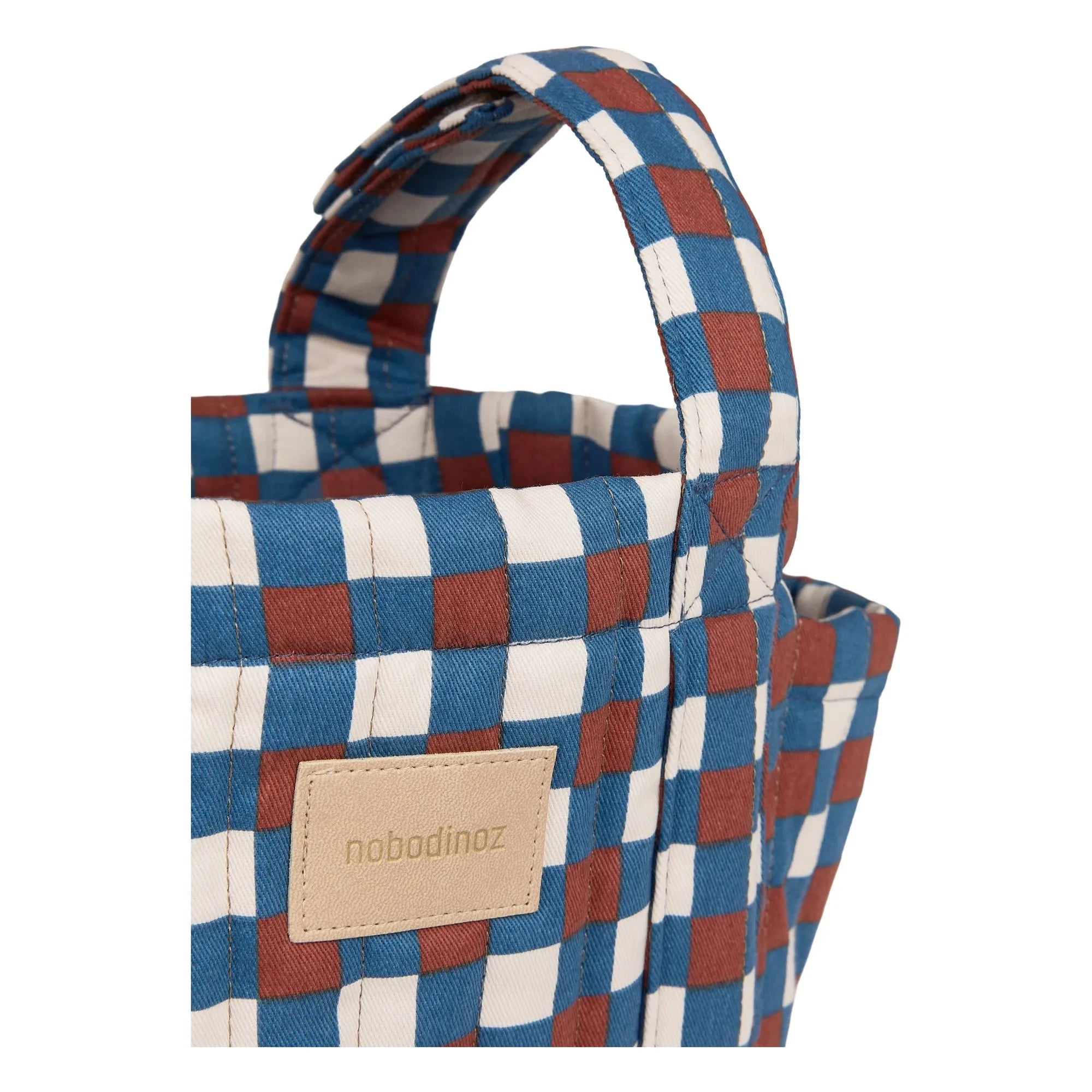 Nobodinoz - Bolso organizador de cochecito Hyde Park Mosaic | Azul