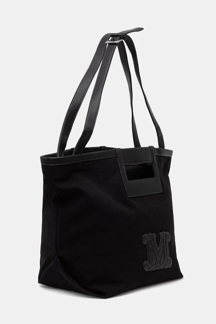 Max Mara Beachwear bolso de playa de algodón para mujer ECRU