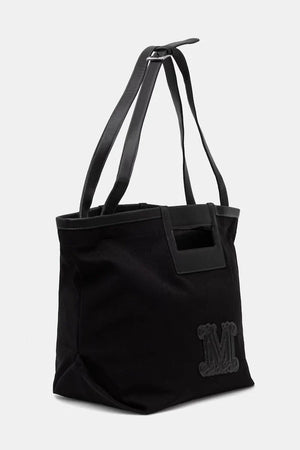 Max Mara Beachwear bolso de playa de algodón para mujer ECRU