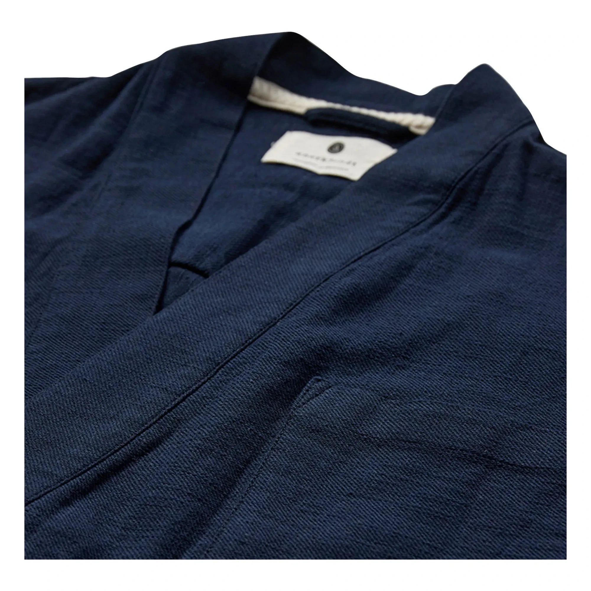 Anerkjendt - Kimono de manga corta Akjesper Twill | Azul Oscuro
